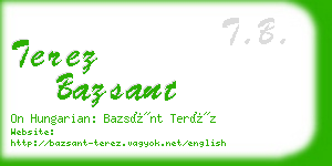 terez bazsant business card